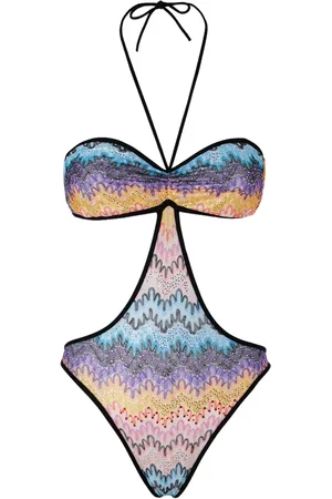 Missoni Traje de baño con motivo en zigzag