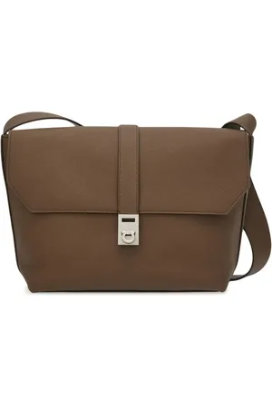 Salvatore Ferragamo Mochila tipo mensajero con placa Gancini