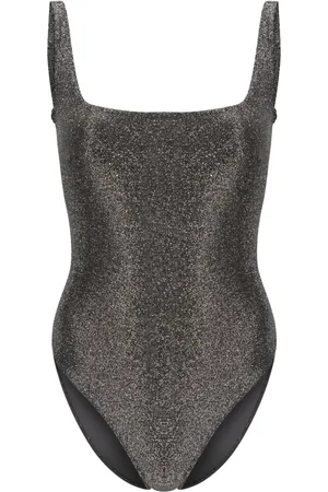 Form and Fold Traje de baño con cuello cuadrado