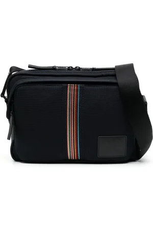 Paul Smith Mochila tipo mensajero con parche del logo