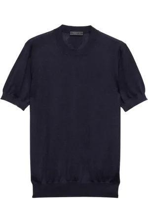 Prada Playera con cuello redondo