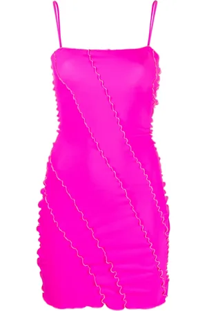 Sherris Vestido corto con rayas estampadas