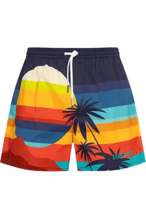 Dsquared2 Shorts de playa con estampado gráfico