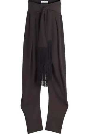 Lanvin Pantalones tapered con detalle a capas