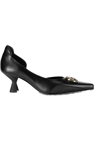 Marine Serre Zapatillas de piel con tacón de 60mm