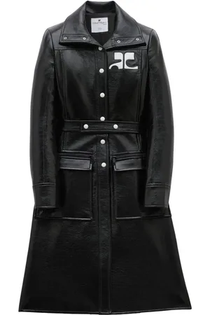 Courrèges Gabardina con parche del logo