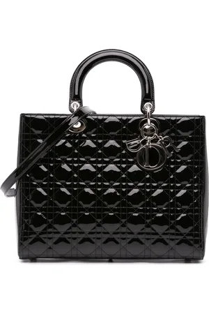 Dior Bolsa satchel Large Patent Cannage Lady Dior 2015
