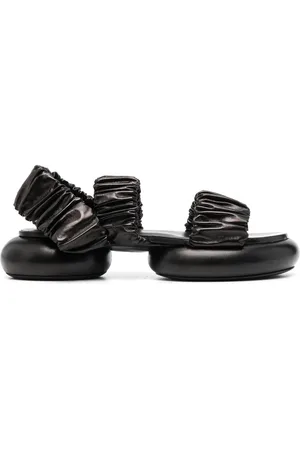 Jil Sander Sandalias fruncidas con tacón de 45mm