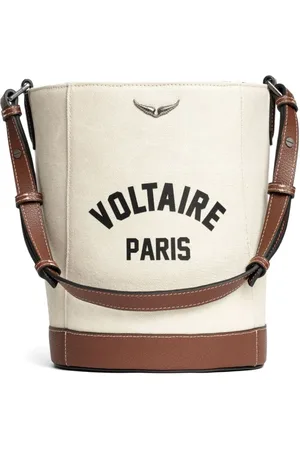 Zadig & Voltaire Bolsa bucket con logo estampado
