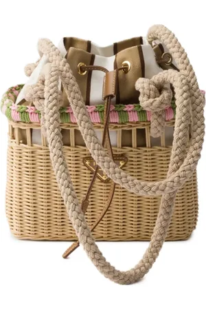 Prada Bolsa de hombro Wicker mini
