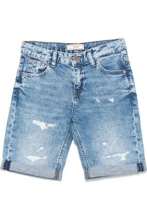 Guess Pantalones vaqueros cortos con parche del logo