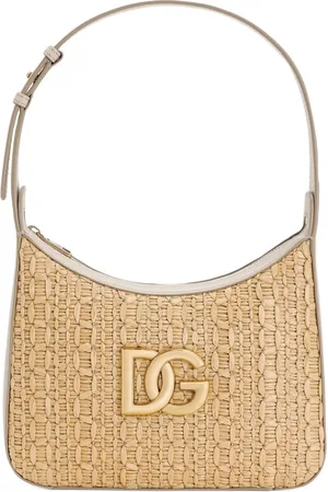 Dolce & Gabbana Bolsa de hombro de crochet de rafia