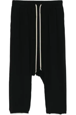Rick Owens Pantalones capri con cordones en la pretina