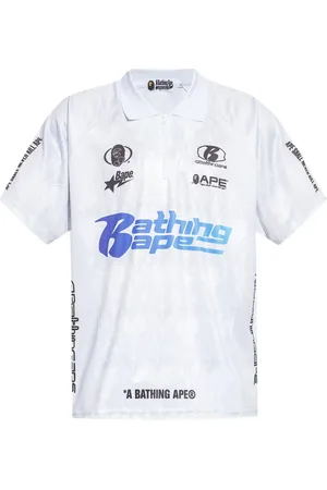 A Bathing Ape Playera tipo polo con estampado gráfico