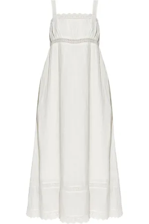 POSSE Vestido midi con detalle de encaje