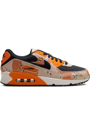 Nike Tenis Air Max 90 Premium "Bio Beige/Safety Orange/Phantom/Black"