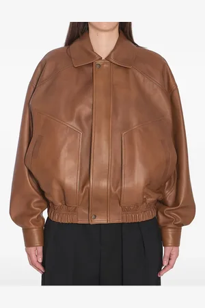 Saint Laurent Chamarra bomber de cuero