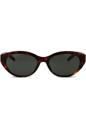 Saint Laurent Lentes de sol con placa del logo