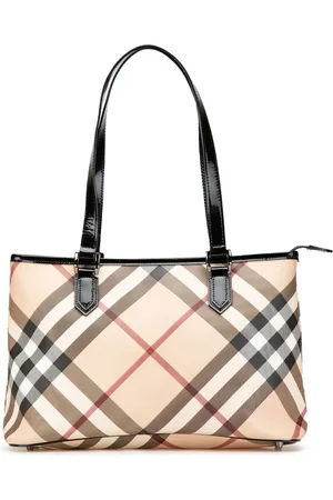 Burberry Bolso shopper Supernova Check Coated de lona 2000-2017