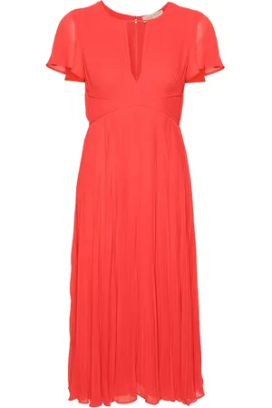 Michael Kors Vestido midi con detalle de pliegues