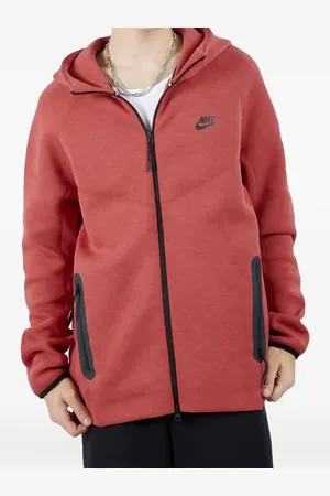 Nike Tech fleece windrunner "Light University Red Heather/Black" hoodie
