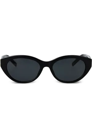 Saint Laurent Lentes de sol con placa del logo