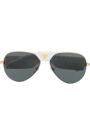 VERSACE Lentes de sol Medusa con armazón aviador