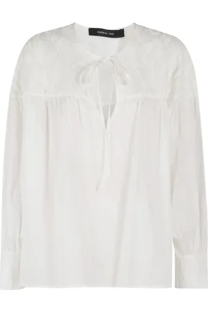 FEDERICA TOSI Blusa con hojas bordadas