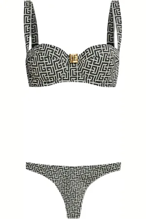 Balmain Bikini con estampado geométrico