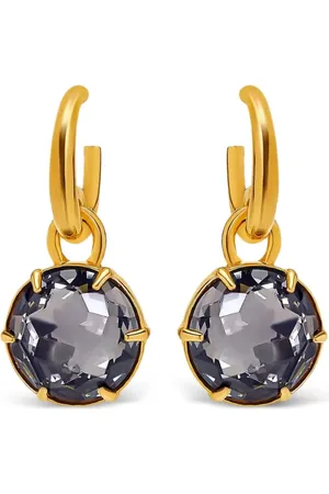 Oscar de la Renta Aretes con detalles de cristal