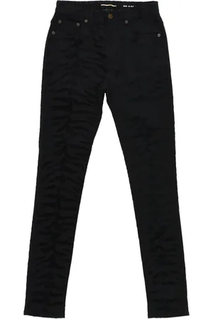 Saint Laurent Jeans con estampado de cebra
