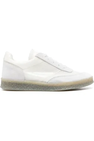 Maison Margiela Tenis de malla con paneles de gamuza