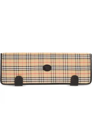 Burberry Soporte para corbata con motivo de cuadros