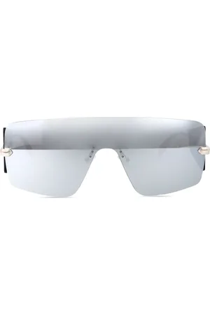 Alexander McQueen Lentes de sol con micas espejadas