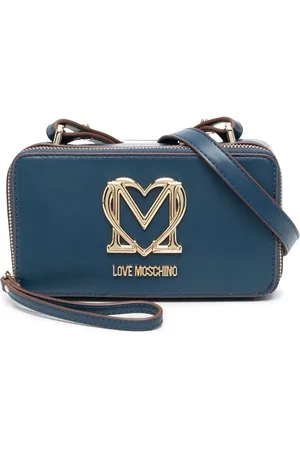 Moschino Bolsa crossbody con placa del logo