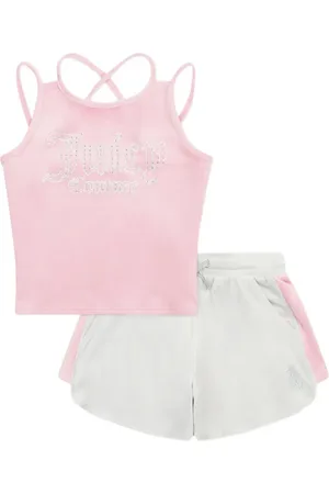 Juicy Couture Conjunto corto con apliques de strass