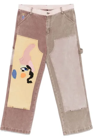 KIDSUPER STUDIOS Jeans Patchwork-Face