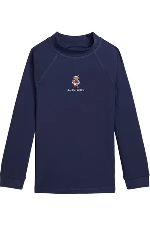 Ralph Lauren Playera tipo polo con motivo Polo Bear bordado