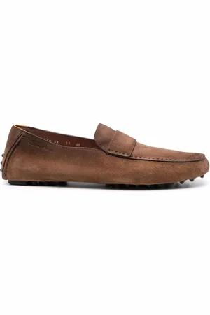 santoni Mocasines penny con puntera redonda
