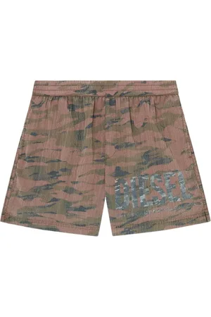 Diesel Shorts de playa Rio con estampado militar