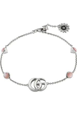 Gucci Pulsera GG Marmont en plata de ley