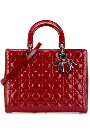 Dior Bolsa satchel Large Patent Cannage Lady Dior 2013
