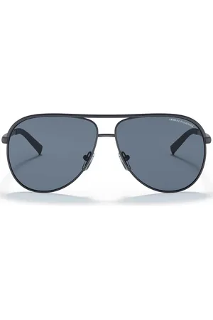 Armani Exchange Lentes de sol con armazón estilo piloto