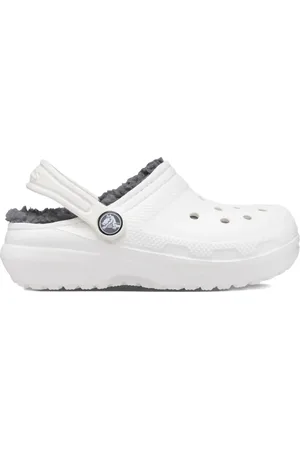 Crocs Zuecos con forro de pelo artificial