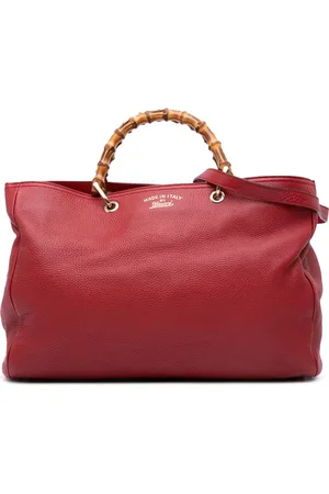 Gucci Bolso satchel Bamboo Shopper grande de piel de becerro y bambú 2016-2024