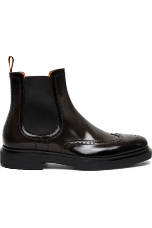 santoni Botas Chelsea con perforaciones
