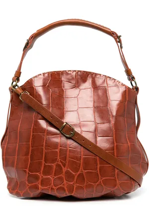 Madison.Maison Bolsa de hombro con efecto de piel de cocodrilo