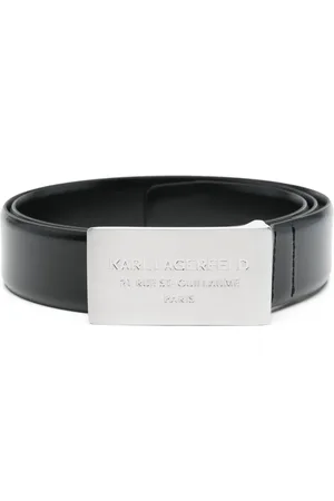 Karl Lagerfeld Cinturón con logo en la hebilla