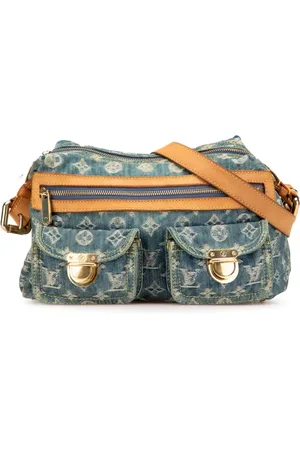 LOUIS VUITTON Bolsa crossbody Baggy PM de mezclilla con monograma 2006