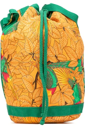 Hermès Bolsa bucket Toile Les Perroquets 1990-2010